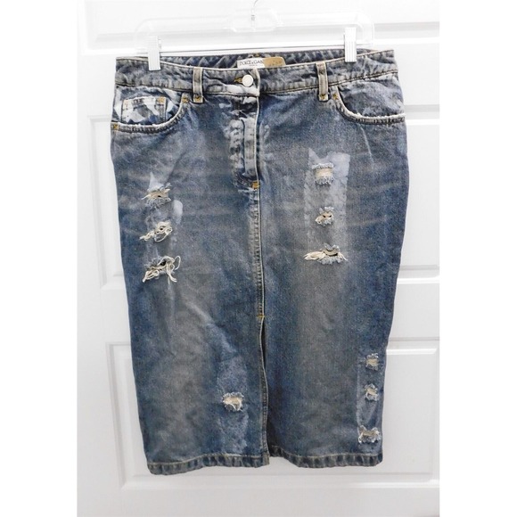 Dolce & Gabbana Denim Straight Skirt Italy EUR 44 - Picture 1 of 5
